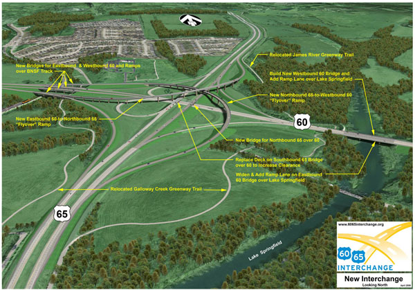 New US 60/65 Interchange in Springfield, MO